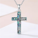 Sterling Silver Cross Pendant Necklace for Women Southwestern Cross Jewelry Gifts