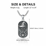 Sterling Silver Memento Mori Tree of Life Anubis Pendant Viking Amulet   Protection Pendant Necklace Egyptian Jewelry