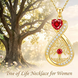 14K Gold Plated Infinity Birthstone  Butterfly Cross Necklace for Women