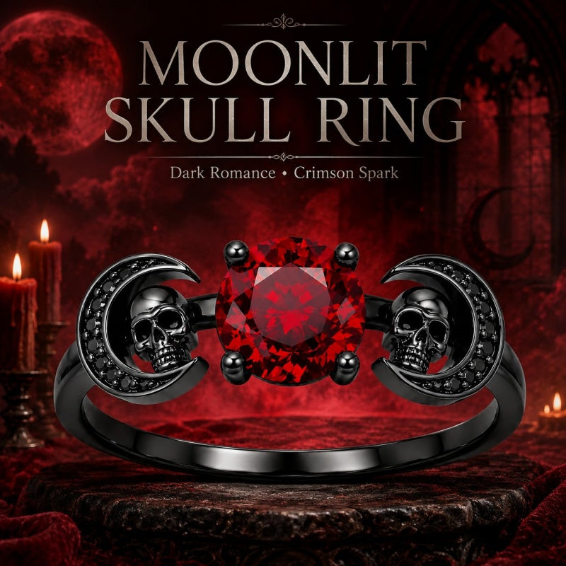 Sterling Silver 10K 14K 18K Gold Personalized Gothic Skull Ring Exquisite Spooky Jewelry for Halloween Lovers
