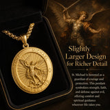 Patron Saint Medal Gold Plated Catholic Pendant Christian Religious Necklace Amulet Jewelry