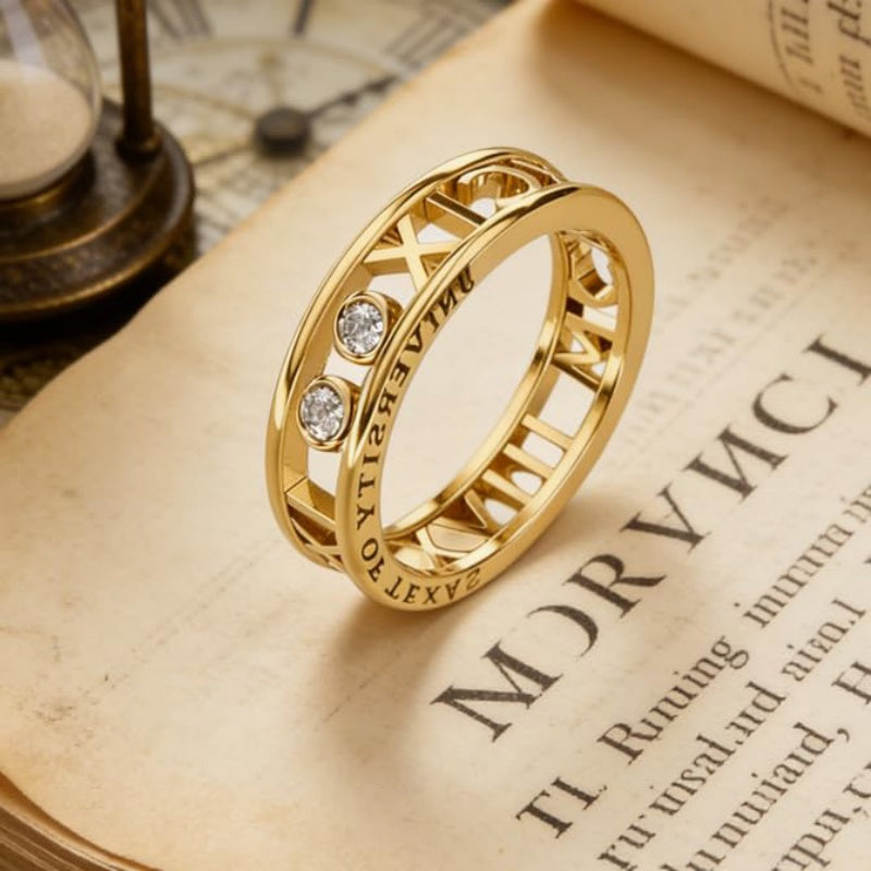 Copper Personalized Engraved High School College Class Ring Graduation Gift