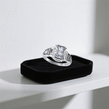 Sterling Silver Customized  Pattern  Engraved Class Ring for Men