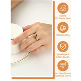 Sterling Silver Personalized 3 Heart Birthstone Engraved Ring for Women