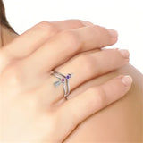 Sterling Silver Personalized Engraved Arrow Ring