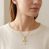 14K Gold Plated Coptic Ankh Cross Necklace for Women Faith Christian Gifts