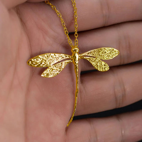 Sterling Silver Dragonfly Pendant Necklace