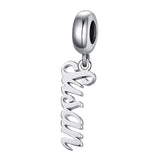 Persoanlized Name Charm Fit for Pandora Bracelet Custom Any Name Initial Letter Number Date Name Bead for Bracelet