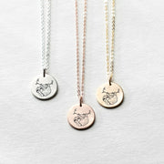 Sterling Silver Sloth Pendant Necklace