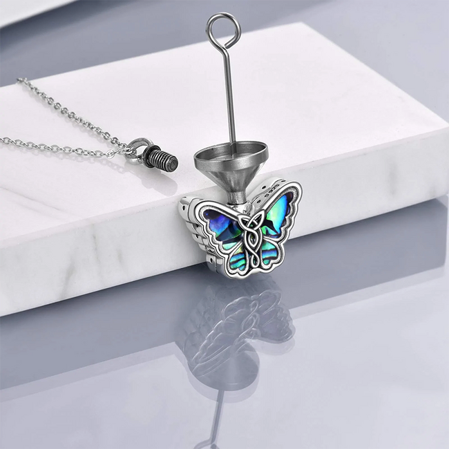 Butterfly on sale urn necklace