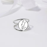 Sterling Silver Red Cardinal Bird Ring "Our Love Never Dies" Gifts for Women Mom