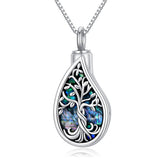 Tree of Life Urn Necklaces for Ashes Sterling Silver Celtic Cremation Jewelry Memorial Keepsake Jewelry for Women