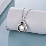 Sterling Silver Pearl Urn Necklace for Ashes