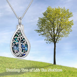 Tree of Life Urn Necklaces for Ashes Sterling Silver Celtic Cremation Jewelry Memorial Keepsake Jewelry for Women