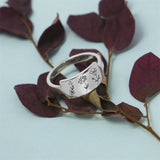 Sterling Silver Personalized Birth Flower Ring