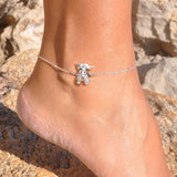 Sterling Silver Birthstone Highland Cow Anklet Animal Anklet Gift for Her