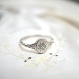 Sterling Silver Sun & Moon Nature Ring