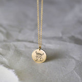 Highland Cow Necklace 925 Silver Highland Cow Jewelry Gift for Her