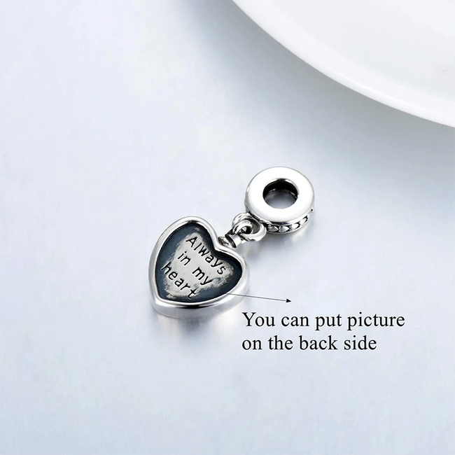 Personalized Heart Forever Photo Charms, Fit Pandora Bracelet, Custom –  Gifts Journey