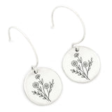 Spring Wildflowers Ring Wildflowers Earrings S925 Sterling Silver Flower Ring For Nature Lovers