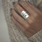 925 Silver Inspirational Ring Be you Do you For you/It's Never Too Late/I More You More Motivational Jewelry