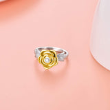 925 Sterling Silver Rose Flower Cremation Urn Ring Ashes Cremation Keepsake Ring Jewelry