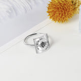 925 Sterling Silver Hummingbird/Bee/Phoenix/Cardinal Ring Animal Jewelry Gifts for Her