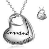 925 Sterling Silver Urn Necklace Forever in My Heart Angel Wing Memorial Pendant W/ Filling Kit Cremation Necklace for Ashes