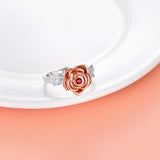 925 Sterling Silver Rose Flower Cremation Urn Ring Ashes Cremation Keepsake Ring Jewelry