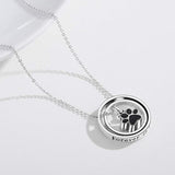 Cremation Jewelry 925 Sterling Silver Sunflower Rose Paw Urn Necklace for Ashes