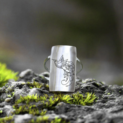 Sterling Silver Hummingbird Animal Ring