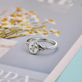 Sterling Silver Personalized Birth Flower Ring