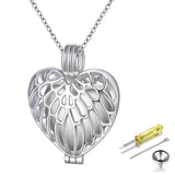 925 Sterling Silver Cremation Urn Memorial Pendant Necklace with Hollow Urn Cremation Jewelry for Ashes