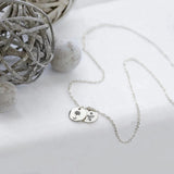 Sterling Silver Personalized Birth Month Flower Pendant Necklace