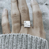 S925 Sterling Silver You are Loved Ring Inspirational Ring For Women