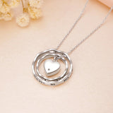 Sterling Silver Heart Urn Necklace For Ashes With Engraved