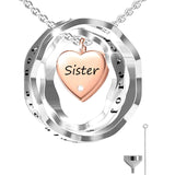 Sterling Silver Heart Urn Necklace For Ashes With Engraved