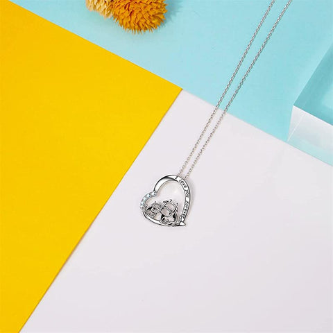 Sterling Silver Cow Pendant Necklace