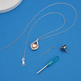 Cremation Jewelry 925 Sterling Silver Teardrop Urn Necklace For Ashes Heart Shape Memorial Keepsake Pendant For Ashes