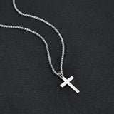 Cross Necklace for Men Mens Necklace Small  Cross Pendant Gift for Men Brother Father's Day Gift