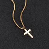 Cross Necklace for Men Mens Necklace Small  Cross Pendant Gift for Men Brother Father's Day Gift