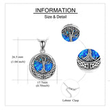 Tree of Life Urn Necklaces for Ashes Sterling Silver Abalone Shell Tree of Life Cremation Jewelry Memory Gift for Women