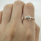 925 Sterling Silver Shark Ring Dainty Shark Jewelry Ocean Jewelry For Women Shark Jewelry Ocean Ring