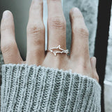 925 Sterling Silver Shark Ring Dainty Shark Jewelry Ocean Jewelry For Women Shark Jewelry Ocean Ring