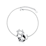 Sterling Silver Cow Bracelet