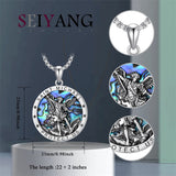 Sterling Silver St Michael Necklace for Men Women Catholic Medallions Jewelry