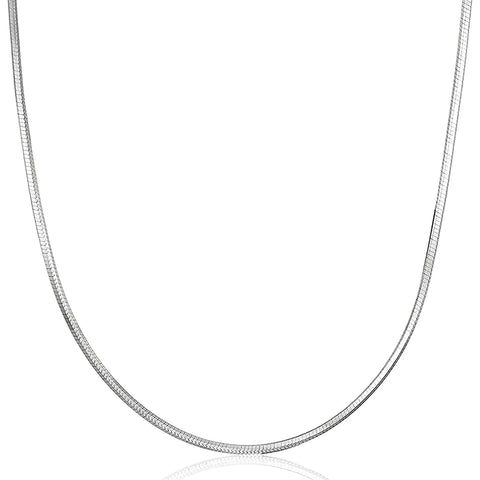 Sterling Silver 1mm Clean Chain Necklace