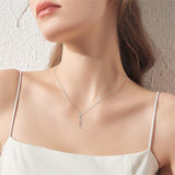 Sterling Silver Piano Music Note Dancer Pendant Necklace