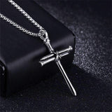 Stainless Steel Cross Pendant Necklace for Men