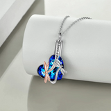 Dragonfly Urn Necklace for Ashes 925 Sterling Silver Crystal Dragonfly Cremation Jewelry for Ashes Memory Jewelry for Women